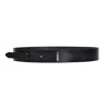 Haute Cuir Women's Black Bela Waist Leather Belt In Black