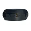 Haute Cuir Women's Black Claire Wide Leather Belt In Black