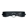 Haute Cuir Women's Black Haela Waist Leather Belt In Black