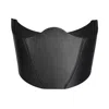 Haute Cuir Women's Black Structural Underbust Leather Corset In Black