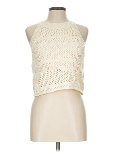 Pre-owned Haute Hippie Cardigan Sweater In Ivory