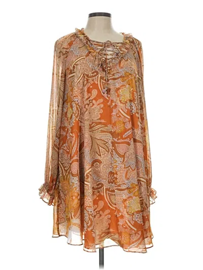 Pre-owned Haute Hippie Casual Dress In Orange