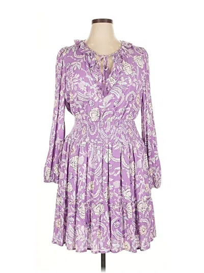 Pre-owned Haute Hippie Casual Dress In Purple