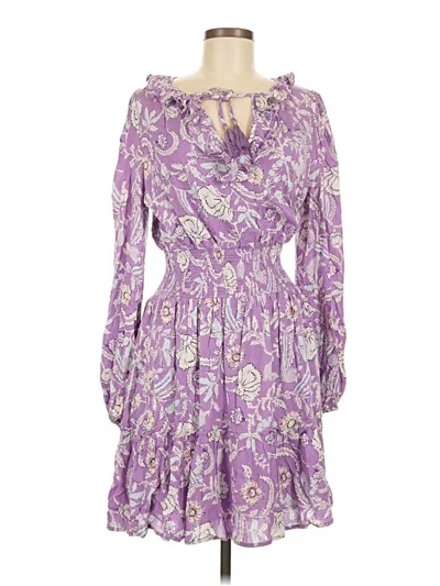 Pre-owned Haute Hippie Casual Dress In Purple