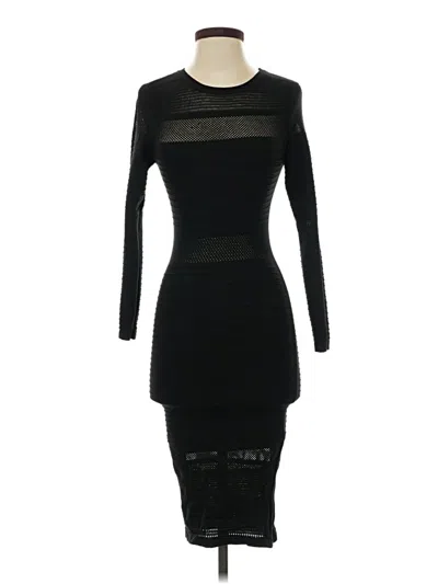 Pre-owned Haute Hippie Cocktail Dress In Black