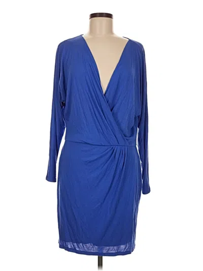Pre-owned Haute Hippie Cocktail Dress In Blue