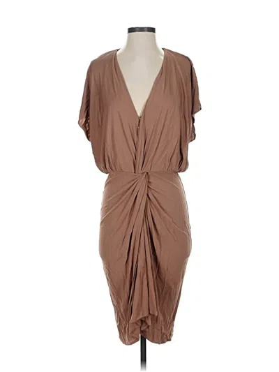 Pre-owned Haute Hippie Cocktail Dress In Brown