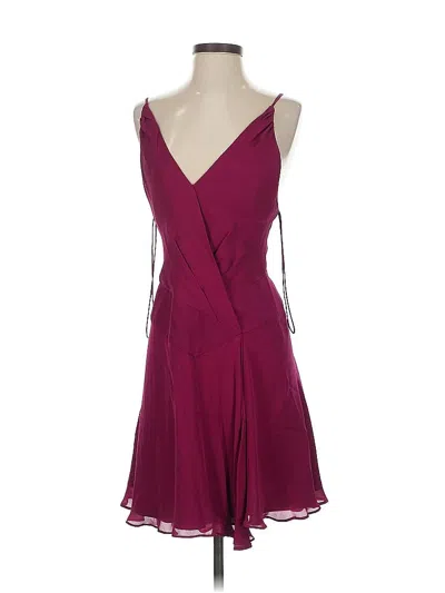 Pre-owned Haute Hippie Cocktail Dress In Burgundy