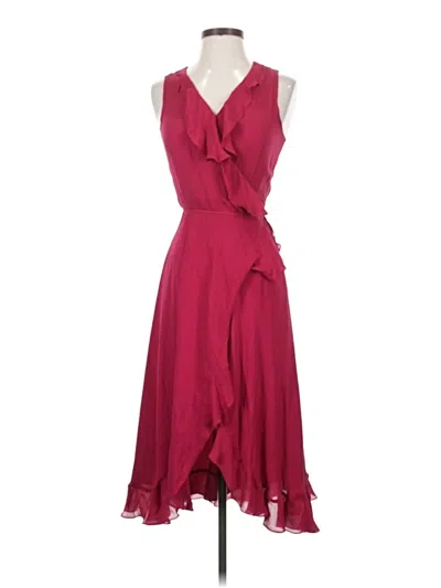 Pre-owned Haute Hippie Cocktail Dress In Burgundy