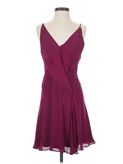 Pre-owned Haute Hippie Cocktail Dress In Burgundy