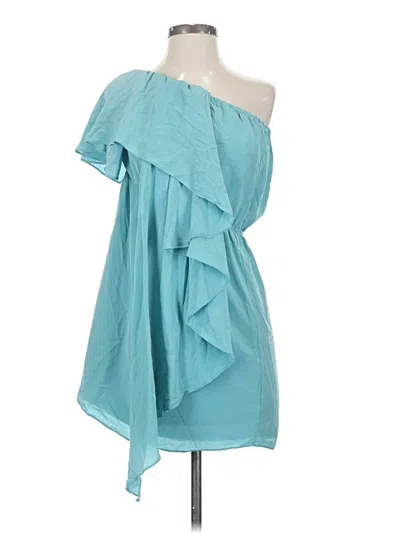 Pre-owned Haute Hippie Cocktail Dress In Teal