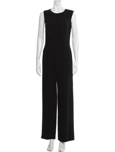 Pre-owned Haute Hippie Crew Neck Jumpsuit In Black