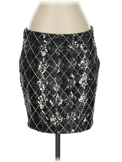 Haute Hippie Faux Leather Skirt In Black