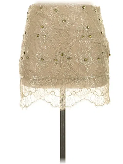 Haute Hippie Formal Skirt In Gold