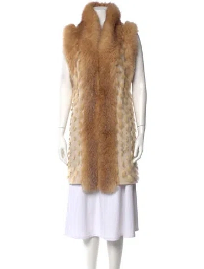 Pre-owned Haute Hippie Fox Sweater In Neutral