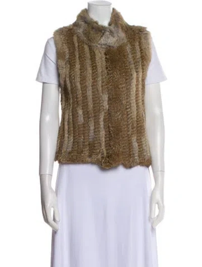 Pre-owned Haute Hippie Fur Jacket In Neutral