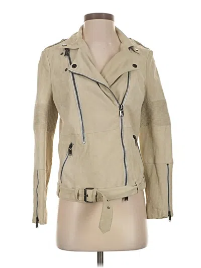 Pre-owned Haute Hippie Leather Jacket In Brown