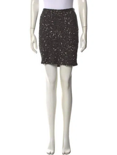 Pre-owned Haute Hippie Patterned Mini Skirt In Multi