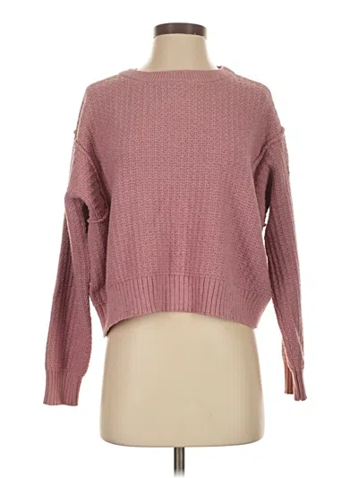 Pre-owned Haute Hippie Pullover Sweater In Pink