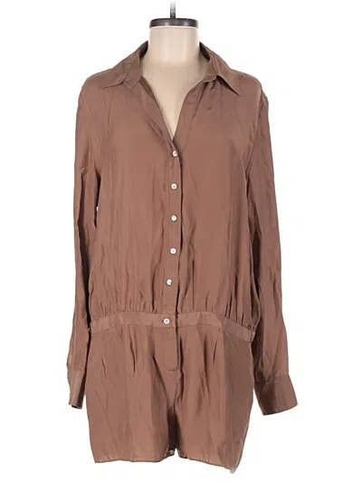 Pre-owned Haute Hippie Romper In Brown