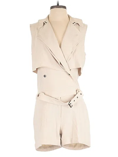Pre-owned Haute Hippie Romper In Tan