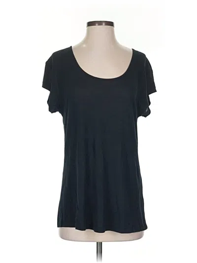 Pre-owned Haute Hippie Short Sleeve T-shirt In Black