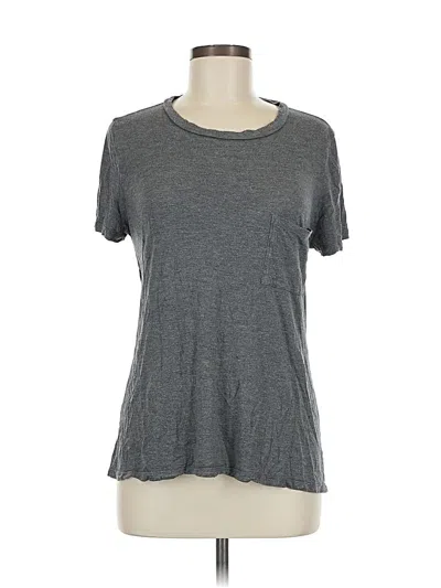 Pre-owned Haute Hippie Short Sleeve T-shirt In Gray
