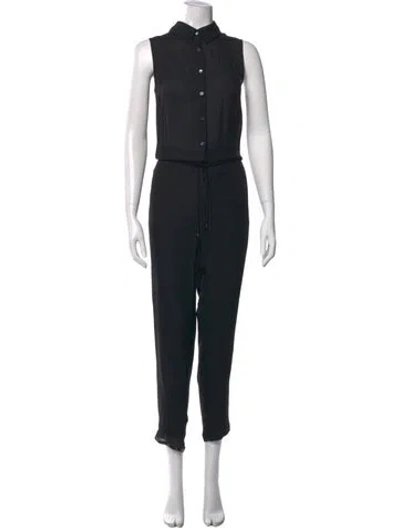 Pre-owned Haute Hippie Silk Jumpsuit In Black