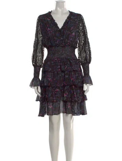 Pre-owned Haute Hippie Silk Knee-length Dress In Black