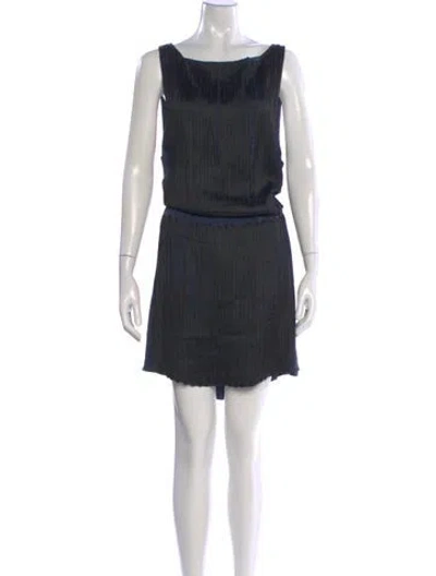 Pre-owned Haute Hippie Silk Mini Dress In Gray