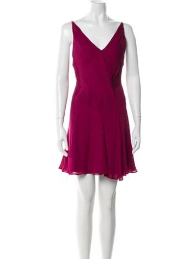 Pre-owned Haute Hippie Silk Mini Dress In Pink