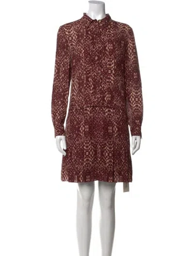 Pre-owned Haute Hippie Silk Mini Dress In Red