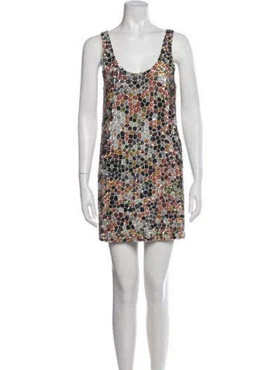 Pre-owned Haute Hippie Silk Mini Dress In White