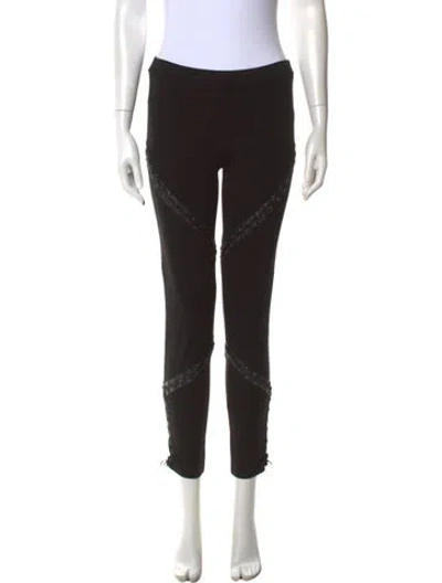 Pre-owned Haute Hippie Skinny Leg Pants In Black
