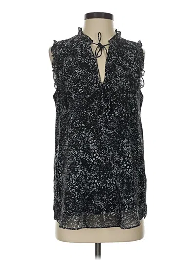 Pre-owned Haute Hippie Sleeveless Blouse In Black