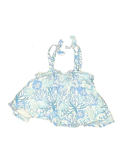Pre-owned Haute Hippie Kids' Sleeveless Blouse In Blue