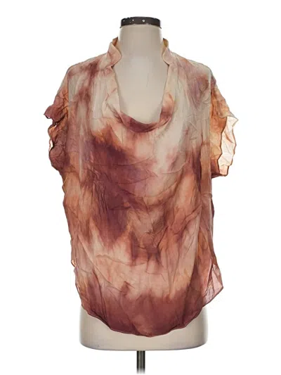 Pre-owned Haute Hippie Sleeveless Blouse In Brown