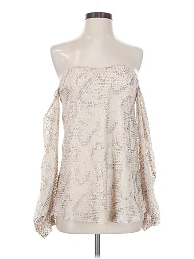 Pre-owned Haute Hippie Sleeveless Blouse In Ivory