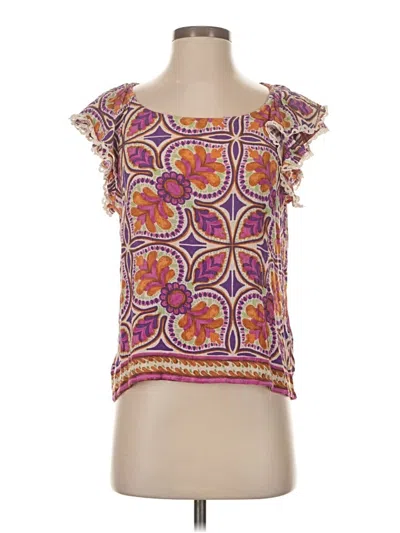 Pre-owned Haute Hippie Sleeveless Blouse In Purple