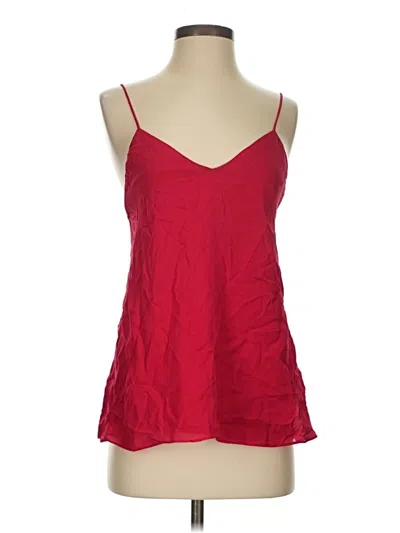 Pre-owned Haute Hippie Sleeveless Blouse In Red