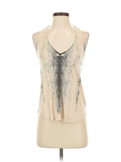 Pre-owned Haute Hippie Sleeveless Blouse In Silver