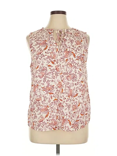 Pre-owned Haute Hippie Sleeveless Blouse In White