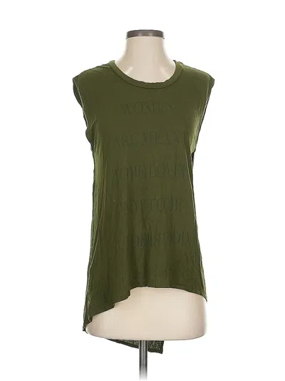 Pre-owned Haute Hippie Sleeveless T-shirt In Green