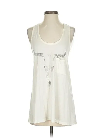 Pre-owned Haute Hippie Sleeveless T-shirt In White