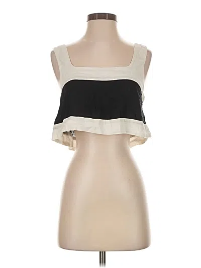 Pre-owned Haute Hippie Sleeveless Top Ivory Strapless Neckline Tops