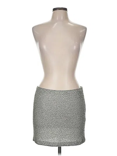 Pre-owned Haute Hippie Sleeveless Top Silver Strapless Neckline Tops