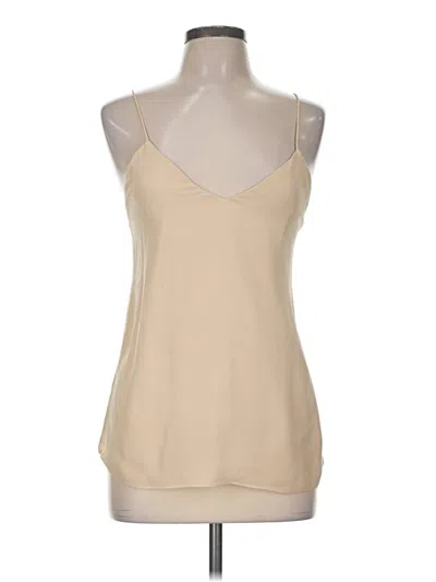 Pre-owned Haute Hippie Sleeveless Top Tan Halter Neckline Tops