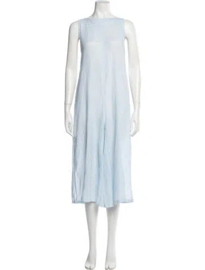 Pre-owned Haute Hippie Square Neckline Jumpsuit In Blue