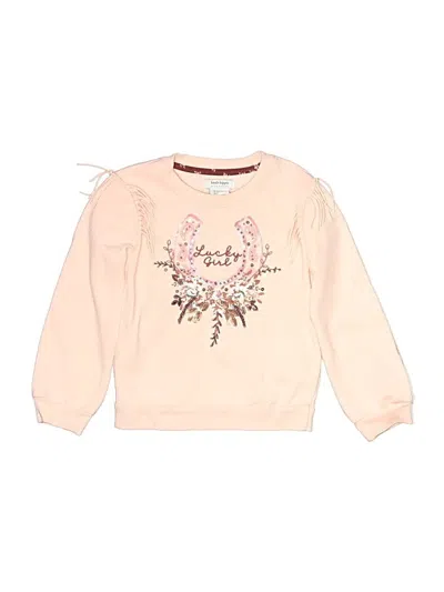 Pre-owned Haute Hippie Kids' Sweatshirt In Pink