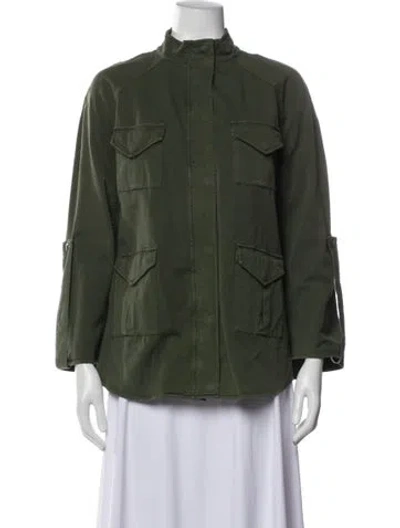 Pre-owned Haute Hippie Utility Jacket In Green